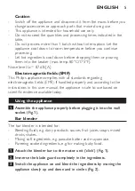 Preview for 5 page of Philips Cucina HR1350 Manual