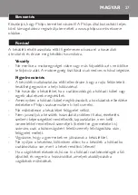 Preview for 27 page of Philips Cucina HR1350 Manual