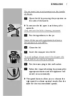 Preview for 7 page of Philips Cucina HR1751 User Manual