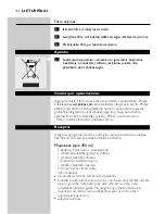 Preview for 122 page of Philips Cucina HR1754 User Manual