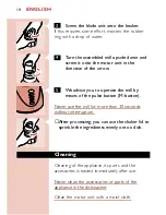 Preview for 14 page of Philips Cucina HR1791 User Manual