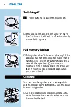 Preview for 8 page of Philips Cucina HR2390/6 Manual