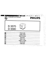 Preview for 3 page of Philips D 3570 User Manual