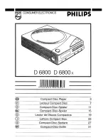 Philips D 6800 User Manual preview