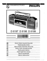 Preview for 1 page of Philips D 8197 User Manual