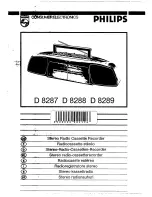 Preview for 1 page of Philips D 8287 User Manual