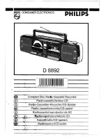 Philips D 8892 User Manual preview