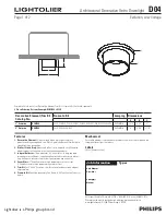 Philips D04 Specification preview