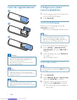 Предварительный просмотр 10 страницы Philips D120 User Manual