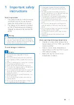 Preview for 5 page of Philips D121 Extended User Documentation