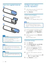 Preview for 10 page of Philips D121 Extended User Documentation