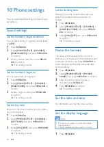 Preview for 22 page of Philips D121 Extended User Documentation