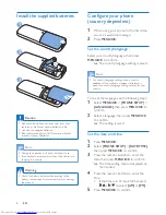 Preview for 10 page of Philips D130 Extended User Documentation