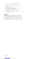 Preview for 36 page of Philips D130 Extended User Documentation