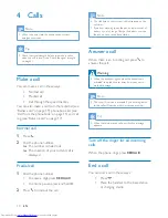 Preview for 12 page of Philips D150 Extended User Documentation