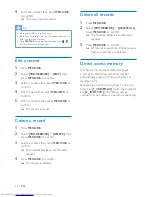 Preview for 18 page of Philips D150 Extended User Documentation