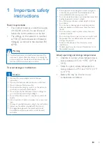 Предварительный просмотр 5 страницы Philips D160 Extended User Documentation