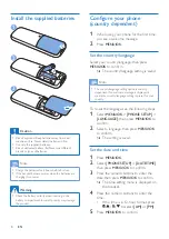 Предварительный просмотр 10 страницы Philips D160 Extended User Documentation