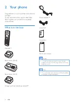 Preview for 6 page of Philips D210 Extended User Documentation