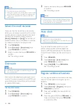 Preview for 32 page of Philips D210 Extended User Documentation