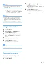 Preview for 33 page of Philips D210 Extended User Documentation