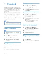 Preview for 18 page of Philips D230 Extended User Documentation