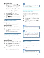 Preview for 27 page of Philips D230 Extended User Documentation