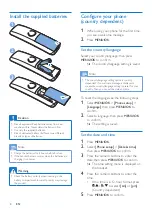 Предварительный просмотр 10 страницы Philips D250 Manual