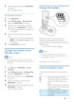 Preview for 11 page of Philips D260 Extended User Documentation