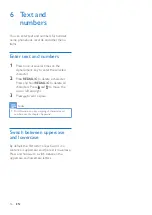 Preview for 18 page of Philips D260 Extended User Documentation