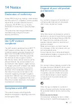 Preview for 35 page of Philips D260 Extended User Documentation