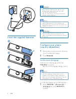 Preview for 10 page of Philips D315 Extended User Documentation