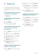 Preview for 23 page of Philips D315 Extended User Documentation