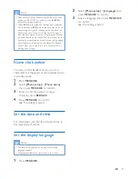 Preview for 25 page of Philips D315 Extended User Documentation