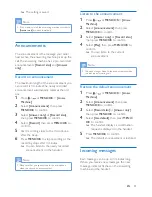 Preview for 27 page of Philips D315 Extended User Documentation