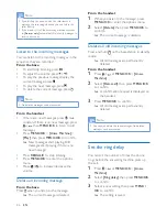 Preview for 28 page of Philips D315 Extended User Documentation