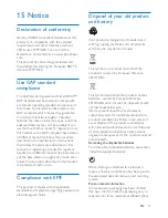 Предварительный просмотр 39 страницы Philips D450 User Documentation