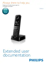 Preview for 1 page of Philips D4550 Extended User Documentation