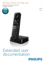 Предварительный просмотр 1 страницы Philips D470 Extended User Documentation