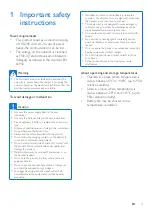 Предварительный просмотр 5 страницы Philips D470 Extended User Documentation