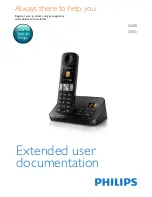 Предварительный просмотр 1 страницы Philips D600 Extended User Documentation