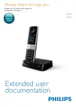 Предварительный просмотр 1 страницы Philips D630 Extended User Documentation