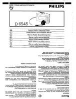 Preview for 3 page of Philips D6545 User Manual