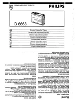 Preview for 3 page of Philips D6668 User Manual