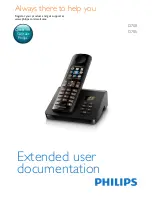 Предварительный просмотр 1 страницы Philips D700 Extended User Documentation