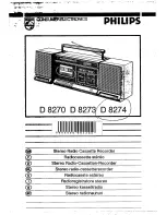 Предварительный просмотр 1 страницы Philips D8270 User Manual