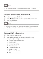 Preview for 16 page of Philips DA9011 User Manual