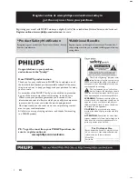 Предварительный просмотр 4 страницы Philips DC-291 User Manual