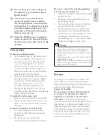 Предварительный просмотр 7 страницы Philips DC-291 User Manual