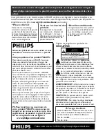 Предварительный просмотр 2 страницы Philips DC 310/37 (French) Manuel D'Utilisation